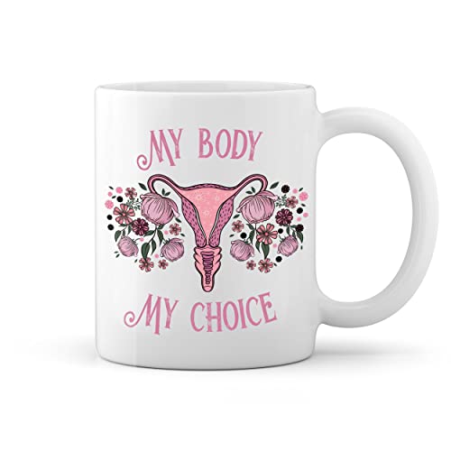 My body My Choice Uterus Weiße Tasse Mug von GR8Shop