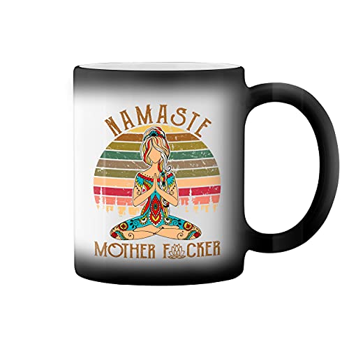 Namaste Yoga Motherf***ker Black Magic Tasse Mug von GR8Shop