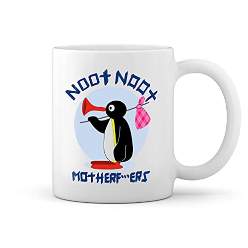 Noot Noot Penguin Mother pingu Weiße Tasse Mug von GR8Shop