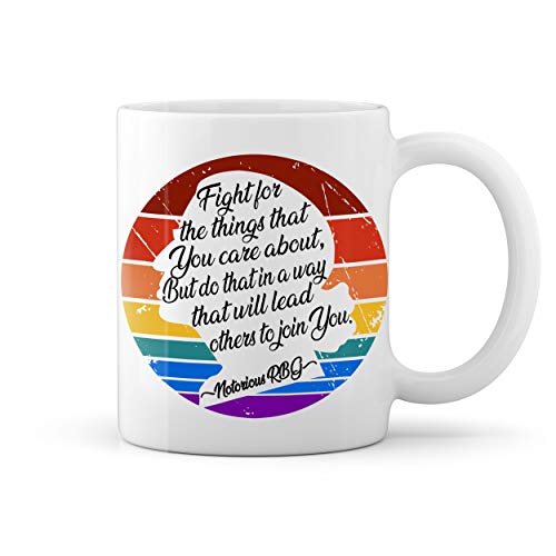 Notorious RBG Ruth Bader Ginsburg retro Weiße Tasse Mug von GR8Shop