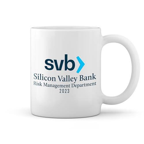 SVB Silicon Valley Bank Risk Management New Trend Fun Lustig Weiße Tasse Mug von GR8Shop