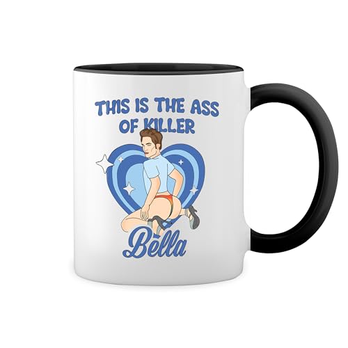 This Is The Ass Of Killer Bella Twilight Fun Lustige Trend Weiße Tasse Mug mit schwarzen Felgen & Griff This Is The Ass Of Killer Bella Twilight Fun Lustige Trend Weiße Tasse Mug mit schwarzen Felgen & Griff von GR8Shop