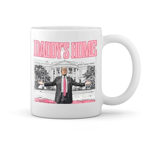 Trump President 2024 Dadys Home Weiße Tasse Mug Trump President 2024 Dadys Home Weiße Tasse Mug von GR8Shop