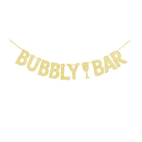 Goldenes Glitzer-Sprudel-Bar-Schild, Champagner-Getränke-Party-Banner, Brautparty, Junggesellinnenabschied, Wimpelkette Dekorationen Goldenes Glitzer-Sprudel-Bar-Schild, Champagner-Getränke-Party-Banner, Brautparty, Junggesellinnenabschied, Wimpelkette Dekorationen von GRACE.Z