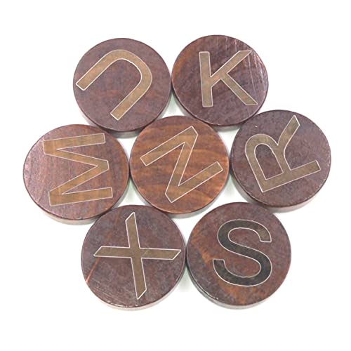 GRADENEVE 1tasche Holzscheiben Mit Gravierten Alphabetbuchstaben Dicke Runde Holzstücke Für Bastelarbeiten Und -projekte Und Sicher GRADENEVE 1tasche Holzscheiben Mit Gravierten Alphabetbuchstaben Dicke Runde Holzstücke Für Bastelarbeiten Und -projekte Und Sicher von GRADENEVE