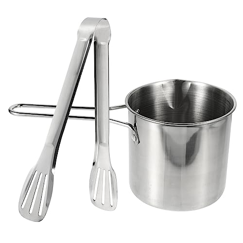 GRADENEVE 1 Satz Fritteuse Frittiergerät für Haushalt und Verbrennungs Design Praktischer Brat und Milchtopf für Gasherde und Induktion von GRADENEVE