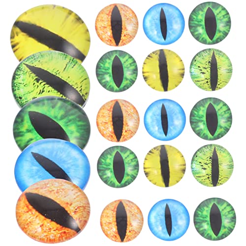 GRADENEVE 10paare Wasseraugen Aus Glas Für Puppen Bastelarbeiten Und Dekorationen Zufällige Farben Augen Für Kreative Projekte von GRADENEVE