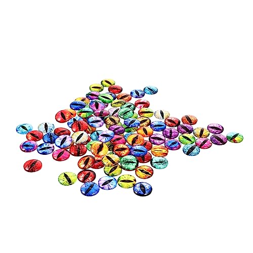 GRADENEVE Sichere Robuste Augenklappen Aus Glas 100 Stück Für Puppen Spielzeug Dekoratives Zubehör von GRADENEVE