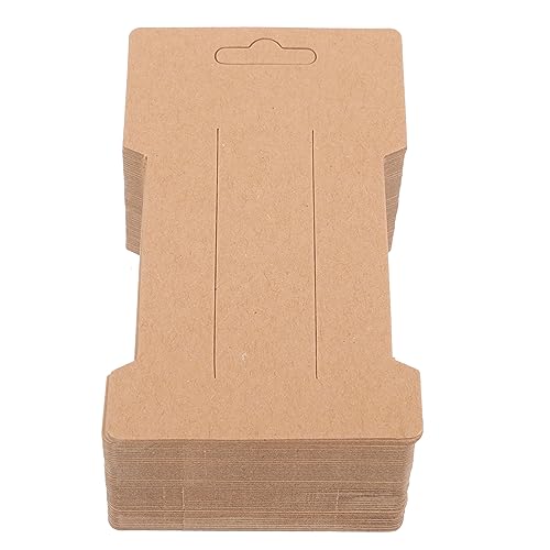 GRADENEVE Haarspangenhalterkarten 100 Stück Haarschleifenkarten Robustem Papier Haarnadel Displaykarten für Haarschmuck für Organisation und Präsentation für Einzelhandel von GRADENEVE