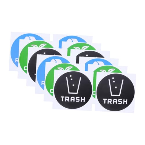 GRADENEVE 12 Stück Teiliges Mülltonnenaufkleber mit Farbigen Recycling symbolen Selbstklebend Wetterfest für Innen Außenbereich Leichte Abfalltrennung und Dekorative Mülltonnenbeschriftung GRADENEVE 12 Stück Teiliges Mülltonnenaufkleber mit Farbigen Recycling symbolen Selbstklebend Wetterfest für Innen Außenbereich Leichte Abfalltrennung und Dekorative Mülltonnenbeschriftung von GRADENEVE