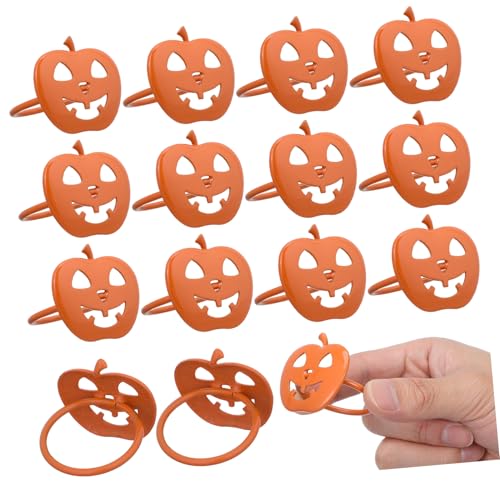 GRADENEVE 12 Stück Teiliges Napkin Holder in Kürbisform Halloween Deko Serviettenringe aus Robustem Material Leuchtend Orange für Tischdekoration Geeignet für Thanksgiving Party und GRADENEVE 12 Stück Teiliges Napkin Holder in Kürbisform Halloween Deko Serviettenringe aus Robustem Material Leuchtend Orange für Tischdekoration Geeignet für Thanksgiving Party und von GRADENEVE