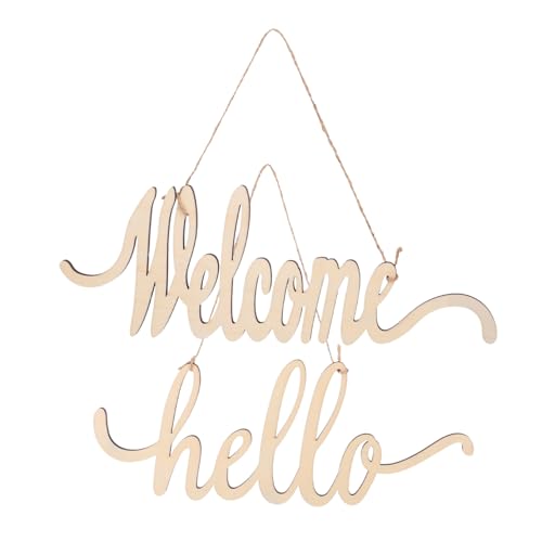 GRADENEVE 2 Sätze Holz Buchstaben Dekoration Willkommen Schild Hohl Design Holzschild Wand Tür Deko Landhausstil Holz Hängende Willkommen Tafeln für Türkränze und Innenbereich GRADENEVE 2 Sätze Holz Buchstaben Dekoration Willkommen Schild Hohl Design Holzschild Wand Tür Deko Landhausstil Holz Hängende Willkommen Tafeln für Türkränze und Innenbereich von GRADENEVE