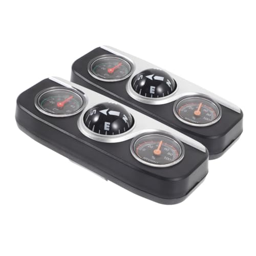 GRADENEVE 2 Stück Auto Kompass Thermometer Hygrometer Verstellbar Abs Material Multifunktionale Fahrzeug Dekoration Für Armaturenbrett Boot GRADENEVE 2 Stück Auto Kompass Thermometer Hygrometer Verstellbar Abs Material Multifunktionale Fahrzeug Dekoration Für Armaturenbrett Boot von GRADENEVE