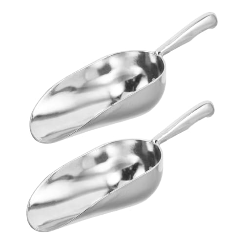GRADENEVE 2 Stück Eisportionierer aus Aluminiumlegierung Dickes Rissfestes mit Ergonomischem Rundgriff Temperaturbeständig für Eiswürfel Mehl Süßigkeiten für Gewerbe und Haushalt von GRADENEVE