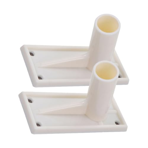 GRADENEVE 2 Stück Selbstklebende Flaggenhalter Schräger Wandhalter Einfache Stabiler Halt für Innen und Außenbereich Design für Terrasse von GRADENEVE