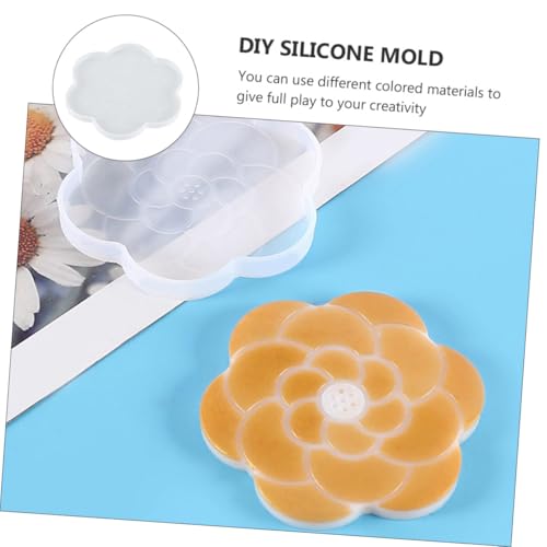 GRADENEVE 2 Stück Silikonform Untersetzer Langlebige DIY Platte Matten Gießform für Epoxidharz Einfach zu Reinigen für Kreative Bastelprojekte und Individuelle Geschenkideen von GRADENEVE