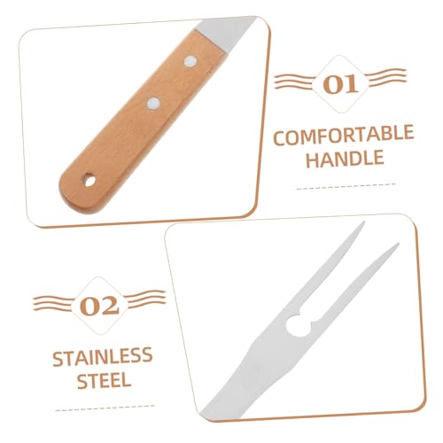 GRADENEVE 2 Stück Teiliges Grillbesteck mit Langem Holzgriff Edelstahl Fleischgabel mit Zinken Rutschfest Sicherer Abstand zum Feuer zum Grillen Backen und Servieren von Fleisch und Gemüse GRADENEVE 2 Stück Teiliges Grillbesteck mit Langem Holzgriff Edelstahl Fleischgabel mit Zinken Rutschfest Sicherer Abstand zum Feuer zum Grillen Backen und Servieren von Fleisch und Gemüse von GRADENEVE