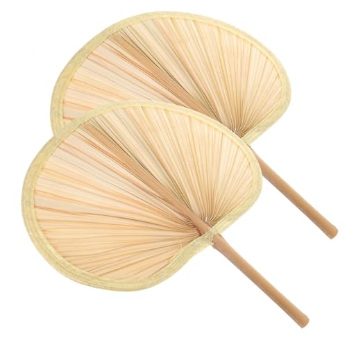 GRADENEVE 2 Stück Teiliges Handgewebtes Vintage-fächer Bananenblatt Natürlicher Chinesischer Handfächer Dekorativer Wand Party-fächer für Sommer Wohnzimmer Büro GRADENEVE 2 Stück Teiliges Handgewebtes Vintage-fächer Bananenblatt Natürlicher Chinesischer Handfächer Dekorativer Wand Party-fächer für Sommer Wohnzimmer Büro von GRADENEVE