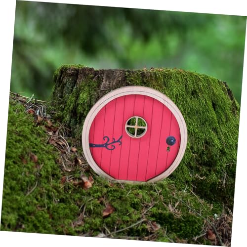 GRADENEVE 2 Stück Teiliges Miniatur Tür aus Robustem Material Wetterfeste DIY Garten Wohnraumdekoration Farbige Kleine Türen für Fantasievolle Mini landschaften und Bastelverzierungen von GRADENEVE