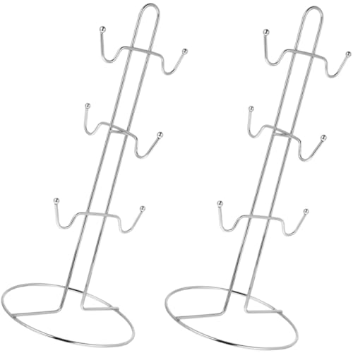 GRADENEVE 2 Stück Teiliges Tassenhalter Robustem Eisen mit Abtropffunktion Platzsparender Becherständer Organizer für Küche und Teetassen Praktischer Mug Tree für Kaffee Teebecher GRADENEVE 2 Stück Teiliges Tassenhalter Robustem Eisen mit Abtropffunktion Platzsparender Becherständer Organizer für Küche und Teetassen Praktischer Mug Tree für Kaffee Teebecher von GRADENEVE