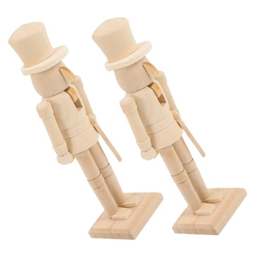 GRADENEVE 2 Stück Unbemalter Holz Soldat DIY Bastelset Holzfigur Weihnachtsdekoration Holzornament zum Bemalen für Erwachsene Festliche Wohnraumdeko GRADENEVE 2 Stück Unbemalter Holz Soldat DIY Bastelset Holzfigur Weihnachtsdekoration Holzornament zum Bemalen für Erwachsene Festliche Wohnraumdeko von GRADENEVE