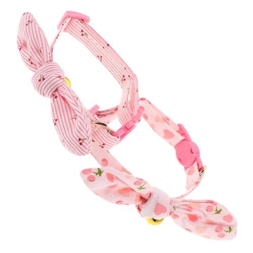 GRADENEVE 2 Stück Verstellbares Katzenhalsband Glocke und Abnehmbarer Schleife Leichtes Langlebiges Haustierhalsband mit Niedlichen Hasenohren für Kleine Katzen und Hunde GRADENEVE 2 Stück Verstellbares Katzenhalsband Glocke und Abnehmbarer Schleife Leichtes Langlebiges Haustierhalsband mit Niedlichen Hasenohren für Kleine Katzen und Hunde von GRADENEVE