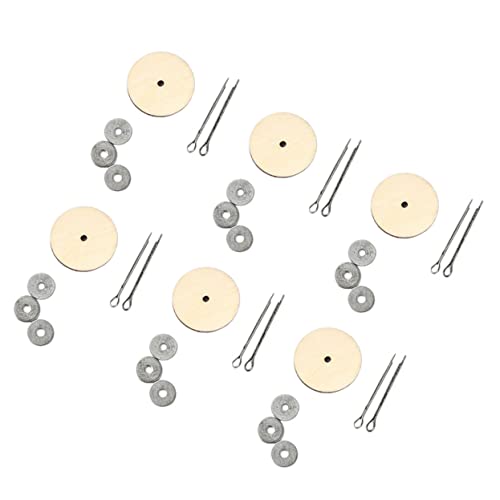 GRADENEVE 20 Sätze DIY Holz Zubehör für Puppenherstellung Rotierbare Gelenke für Bären Plüschtiere Multifunktionale Gelenke für Kreative Bastelprojekte von GRADENEVE