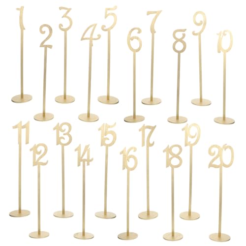 GRADENEVE 20 Stück Teiliges Holz Tischnummern mit Halterung Stabile Rustikale Tischschilder für Hochzeiten Empfang Party Bankett Dekoration GRADENEVE 20 Stück Teiliges Holz Tischnummern mit Halterung Stabile Rustikale Tischschilder für Hochzeiten Empfang Party Bankett Dekoration von GRADENEVE
