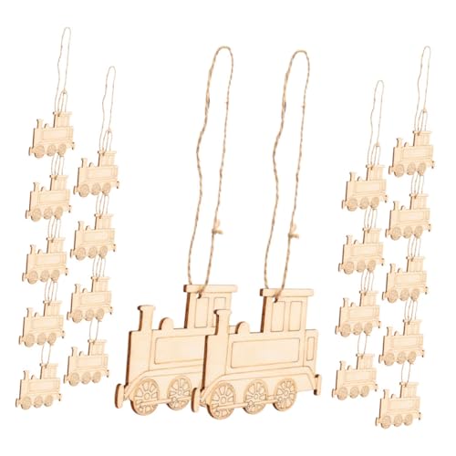 GRADENEVE 20 Stück Teiliges Holzanhänger Zugform Glatte Holzscheiben für DIY Bastelarbeiten Langlebige Holzzugdekorationen Handwerkliche Zugköpfe für Party und Wanddekorationen GRADENEVE 20 Stück Teiliges Holzanhänger Zugform Glatte Holzscheiben für DIY Bastelarbeiten Langlebige Holzzugdekorationen Handwerkliche Zugköpfe für Party und Wanddekorationen von GRADENEVE