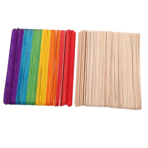 GRADENEVE 200 Stück Teiliges Bunte Holzstäbchen Extra Lang Natürliche Farbige Eisstiele für DIY Bastelprojekte Kunst im Klassenzimmer Heimdekoration und Wachs Spatel Vielseitig und Langlebig GRADENEVE 200 Stück Teiliges Bunte Holzstäbchen Extra Lang Natürliche Farbige Eisstiele für DIY Bastelprojekte Kunst im Klassenzimmer Heimdekoration und Wachs Spatel Vielseitig und Langlebig von GRADENEVE