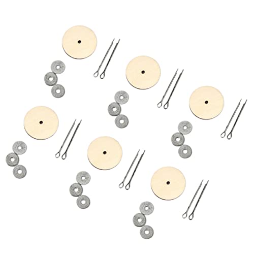 GRADENEVE 20Satz DIY Holz Puppengelenke Rotierbare Gelenke für Teddybären und Puppen Silber für Kreative DIY Projekte Bewegliche für Handarbeiten von GRADENEVE