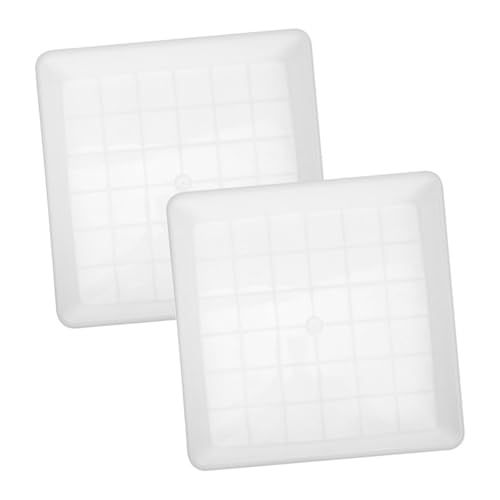 GRADENEVE 2stücke Quadratisches Blumentopftablett Aus Kunststoff Pflanzenuntersetzer Für Sukkulenten-pflanzgefäße Wassertablett Mit Wasserablauf Für Innen Und Außenbereich GRADENEVE 2stücke Quadratisches Blumentopftablett Aus Kunststoff Pflanzenuntersetzer Für Sukkulenten-pflanzgefäße Wassertablett Mit Wasserablauf Für Innen Und Außenbereich von GRADENEVE