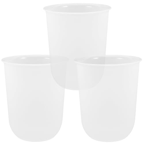 GRADENEVE 3 Stück Toilettenbecher Haushalt Toilettenbürste Kunststoffhalter Wäscher Bürstenhalter Badezimmer Toilettenbürstenhalter Toilettenwäscher Bürstenbecher Reinigungsbürste von GRADENEVE