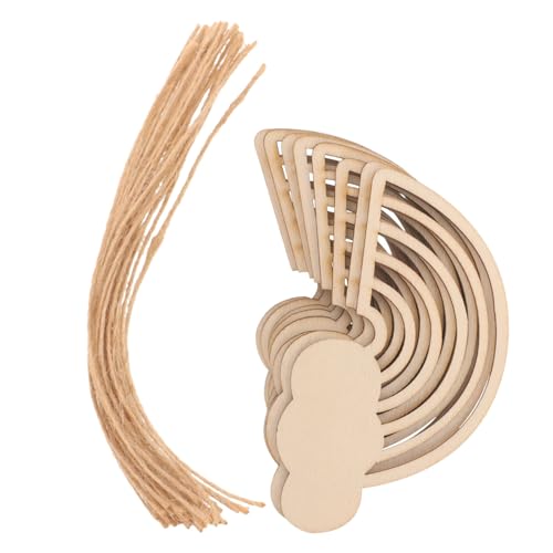 GRADENEVE 30 Stück Teiliges Holzscheiben in Regenbogenform Robuste DIY Holzschnitt-deko zum Bemalen für Langlebige Holzplatten für Kreative Handwerksprojekte und Geschenkideen GRADENEVE 30 Stück Teiliges Holzscheiben in Regenbogenform Robuste DIY Holzschnitt-deko zum Bemalen für Langlebige Holzplatten für Kreative Handwerksprojekte und Geschenkideen von GRADENEVE