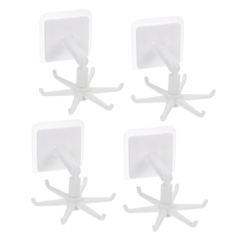 GRADENEVE 4 Stück Multifunktionaler Drehbarer Küchenhaken Rotierender Utensilienhalter für Löffel Spatel Stabile Aufbewahrung Wandhalterung ohne Bohren für Küche Ordnung und Organisation GRADENEVE 4 Stück Multifunktionaler Drehbarer Küchenhaken Rotierender Utensilienhalter für Löffel Spatel Stabile Aufbewahrung Wandhalterung ohne Bohren für Küche Ordnung und Organisation von GRADENEVE