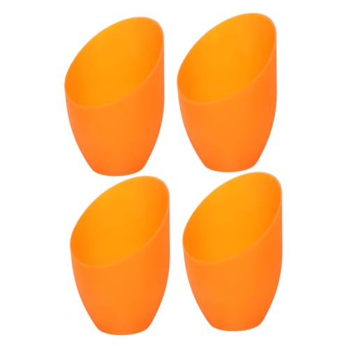 GRADENEVE 4 Stück Orange Kunststoff Lampenschirm Pferdehufeform Schräger Lampenschirm Ersatz für Deckenleuchte Tischlampe Mehrfach stehlampe Wohnzimmer Dekoration von GRADENEVE