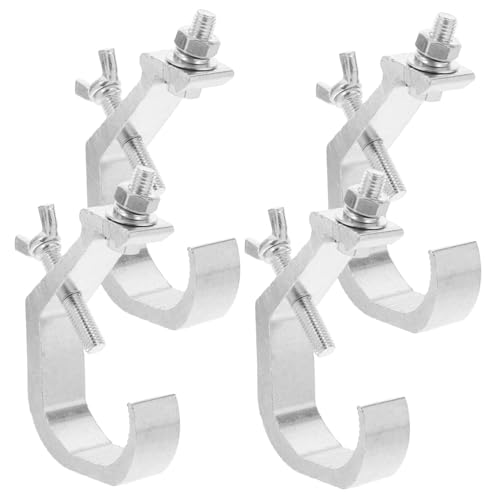 GRADENEVE 4 Stück Teiliges Bühnenlicht Klemmen aus Aluminium Stabile Truss Halterungen mit Haken für Scheinwerfer Einfache Montage Hohe Tragfähigkeit für Spot und Moving Head Lichtsysteme GRADENEVE 4 Stück Teiliges Bühnenlicht Klemmen aus Aluminium Stabile Truss Halterungen mit Haken für Scheinwerfer Einfache Montage Hohe Tragfähigkeit für Spot und Moving Head Lichtsysteme von GRADENEVE