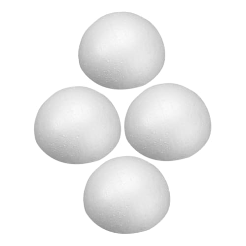 GRADENEVE 4 Stück Teiliges Weiße Schaumstoff-halbkugeln für DIY Bastelprojekte Hochzeitsdeko Blumenarrangements Leichte Flexible Polystyrol-halbsphären für Kreative Modellgestaltung von GRADENEVE