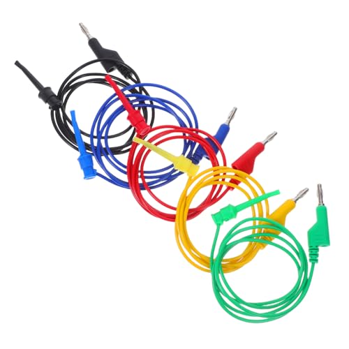GRADENEVE 5 Stück Teiliges Multimeter Kabelset mit Stapelbaren Bananensteckern und Flexiblen Prüfspitzen Hochleitfähige Langlebige Testleitungen mit Spritzgegossener Isolierung für Präzise GRADENEVE 5 Stück Teiliges Multimeter Kabelset mit Stapelbaren Bananensteckern und Flexiblen Prüfspitzen Hochleitfähige Langlebige Testleitungen mit Spritzgegossener Isolierung für Präzise von GRADENEVE