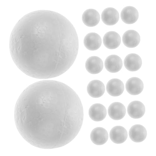 GRADENEVE 50stücke Schaumstoffbälle Weiß Zum Basteln Kleine Styroporbälle Für Heimwerker Kunstprojekte Und Partydekorationen Solide Polystyrolkugeln Zum Bemalen Und Dekorieren GRADENEVE 50stücke Schaumstoffbälle Weiß Zum Basteln Kleine Styroporbälle Für Heimwerker Kunstprojekte Und Partydekorationen Solide Polystyrolkugeln Zum Bemalen Und Dekorieren von GRADENEVE