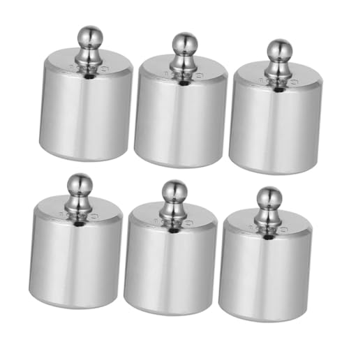 GRADENEVE 6 Stück Teiliges Chrombeschichtet Korrekturgewichte für Waagen Labor und Unterricht von GRADENEVE