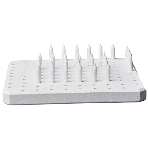 GRADENEVE 60 Stück Teiliges Brennofen Stelzen aus Langlebigen Hochtemperaturbeständigen Nägeln mit Feuerfester Mehrlochiger Unterlage für Töpferofen und Keramikbrennhalter für Hobbytöpfer GRADENEVE 60 Stück Teiliges Brennofen Stelzen aus Langlebigen Hochtemperaturbeständigen Nägeln mit Feuerfester Mehrlochiger Unterlage für Töpferofen und Keramikbrennhalter für Hobbytöpfer von GRADENEVE