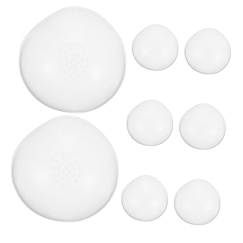 GRADENEVE 8 Stück Silikonperücke Kopfbedeckung Silikon-haarabdeckung Für Puppen Silikon-Haar-perücken-Abdeckung Perückenkappe Für Puppenköpfe Kopfhaut Für Puppen Haarnetzkappe Weiß Kieselgel GRADENEVE 8 Stück Silikonperücke Kopfbedeckung Silikon-haarabdeckung Für Puppen Silikon-Haar-perücken-Abdeckung Perückenkappe Für Puppenköpfe Kopfhaut Für Puppen Haarnetzkappe Weiß Kieselgel von GRADENEVE