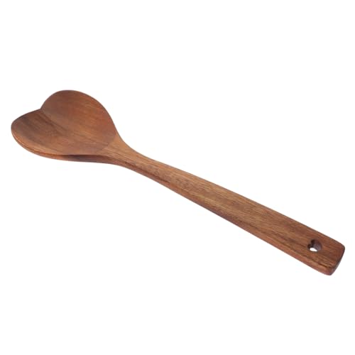 GRADENEVE Akazienholzlöffel Valentinstagslöffel Kochen Lang Multifunktional Groß Rührlöffel Valentinstagsherzlöffel Küchen Servierlöffel Rührlöffel Utensil von GRADENEVE