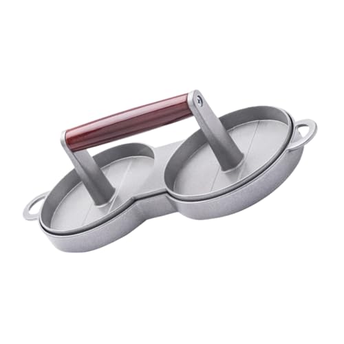 GRADENEVE Aluminium Burgerpresse aus Robuster Legierung Praktische Patty Presse mit Antihaft oberfläche Sichere Kanten Einfache Bedienung Küchenzubehör für Burgerpatties von GRADENEVE