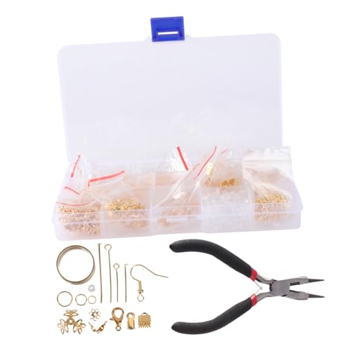 GRADENEVE DIY Schmuckzubehör mit Karabinerverschlüssen und Zangen Langlebige Legierung für Armbänder und Ketten Selber Machen Vielseitig für Individuelle Halsketten und Handwerksprojekte GRADENEVE DIY Schmuckzubehör mit Karabinerverschlüssen und Zangen Langlebige Legierung für Armbänder und Ketten Selber Machen Vielseitig für Individuelle Halsketten und Handwerksprojekte von GRADENEVE