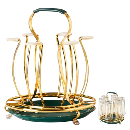 GRADENEVE Delikater Becherhalter aus Robustem Eisen Dekorativer und Platzsparender Tassen-organizer für Zuhause Multifunktionales Getränkeregalelement Modernes Design für Küche und GRADENEVE Delikater Becherhalter aus Robustem Eisen Dekorativer und Platzsparender Tassen-organizer für Zuhause Multifunktionales Getränkeregalelement Modernes Design für Küche und von GRADENEVE