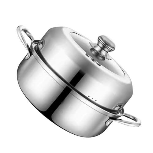 GRADENEVE Edelstahl Dampfgarer Einlagiger Steamer Topf mit Großem Fassungsvermögen Induktionsgeeignet Hoher Deckel Praktischer Suppentopf für Vielseitiges Kochen Zuhause GRADENEVE Edelstahl Dampfgarer Einlagiger Steamer Topf mit Großem Fassungsvermögen Induktionsgeeignet Hoher Deckel Praktischer Suppentopf für Vielseitiges Kochen Zuhause von GRADENEVE
