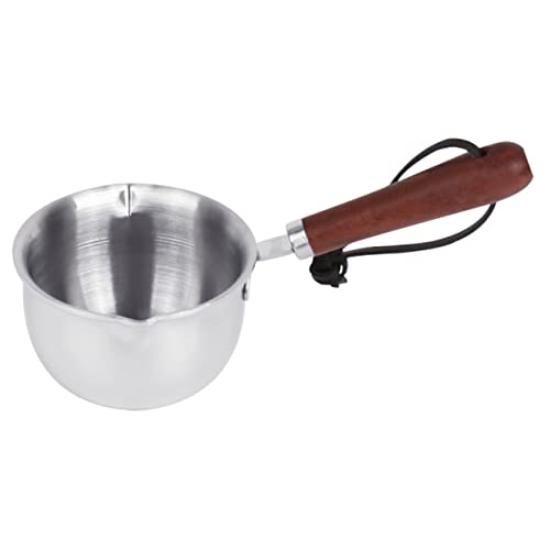GRADENEVE Milchtopf Mit Holzgriff Vielseitige Und Saucepfanne Erwärmen Von Milch Öl Für Induktions Und Gasherde Ergonomisch Und Hitzebeständig von GRADENEVE