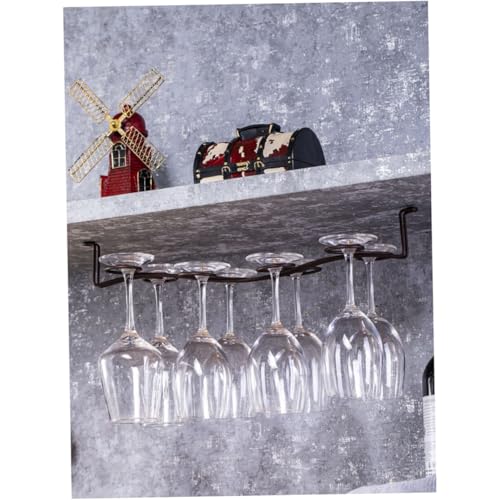 GRADENEVE Eisen Weinglashalter Hängend Kreatives Upside Down Goblet Rack in Antik Bronze Stabile Glasaufbewahrung für Hausbar Restaurant Büro und Party Elegantes Display Regal für Weingläser GRADENEVE Eisen Weinglashalter Hängend Kreatives Upside Down Goblet Rack in Antik Bronze Stabile Glasaufbewahrung für Hausbar Restaurant Büro und Party Elegantes Display Regal für Weingläser von GRADENEVE